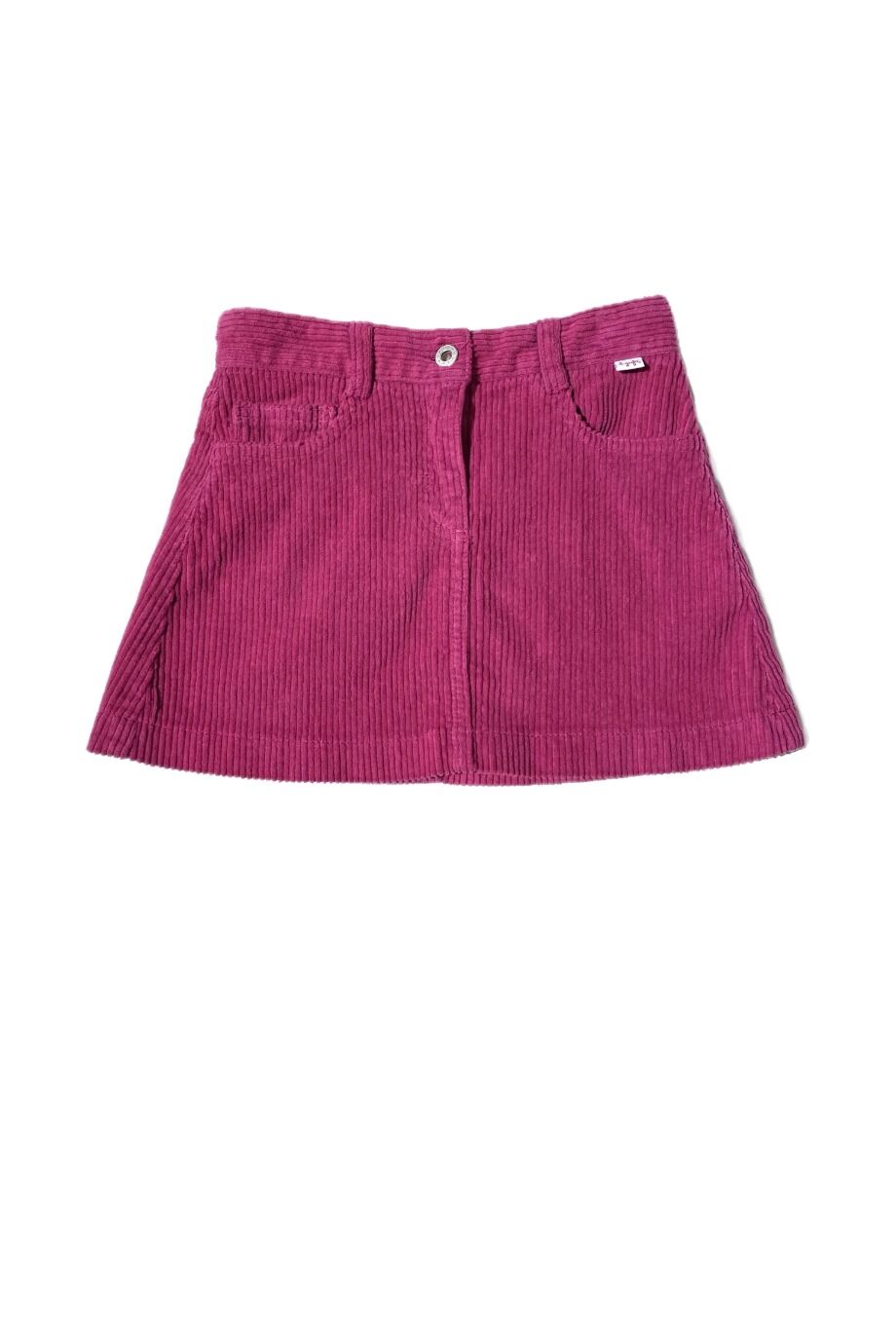 image 1 Детская вельветовая юбка малинового цвета