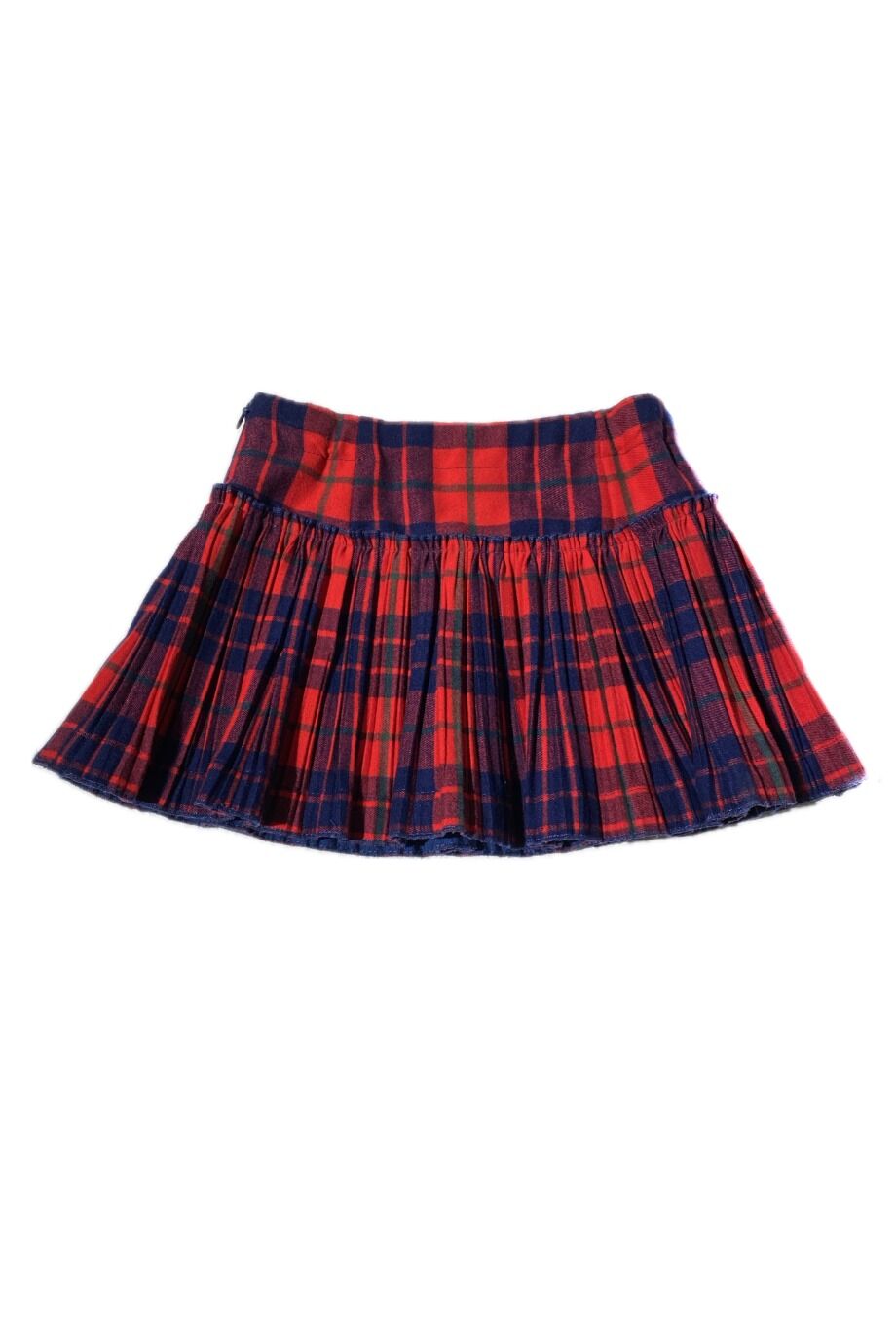 image 1 Детская юбка-плиссе красного цвета в клетку
