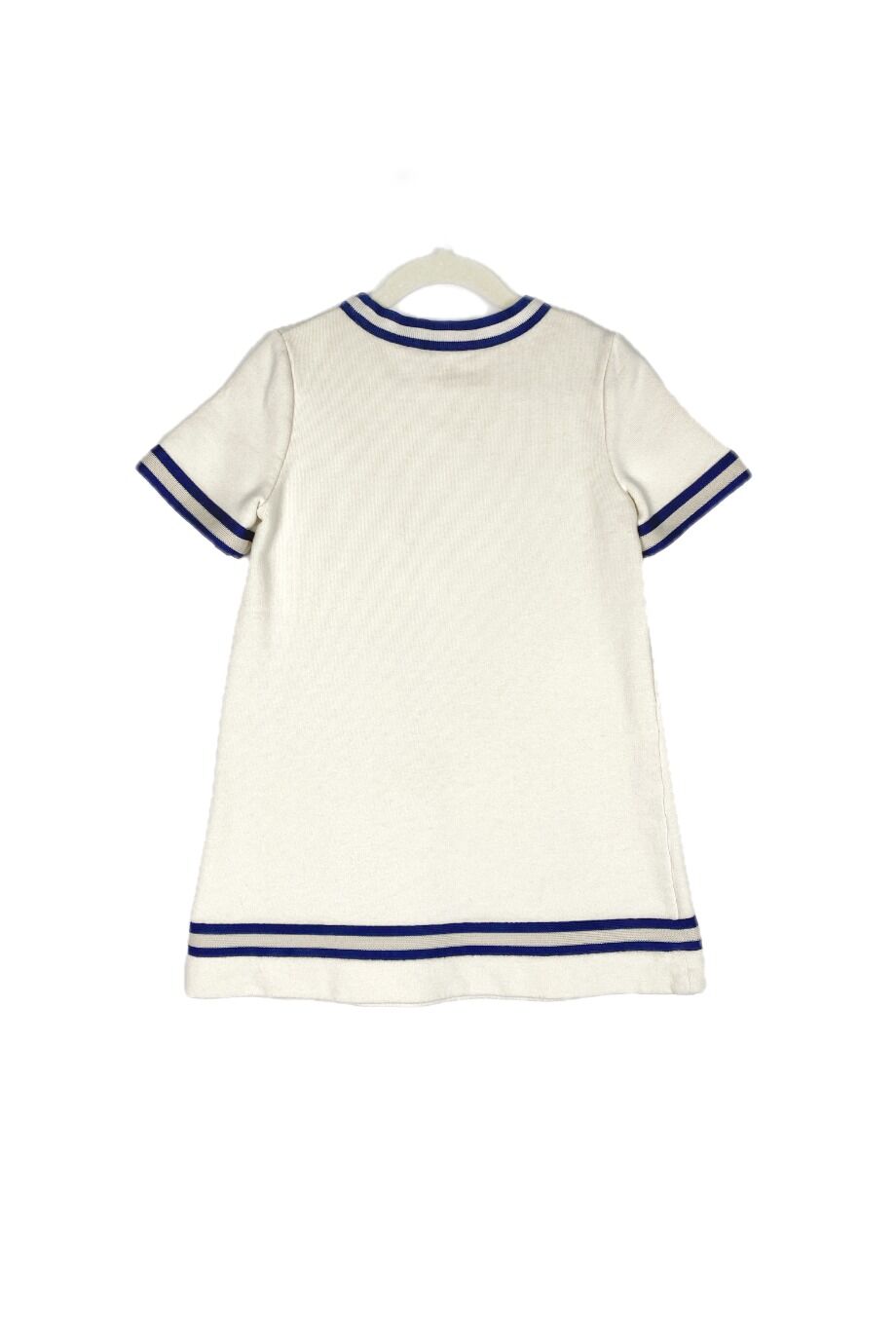 image 2 Детское платье молочного цвета с синими полосками