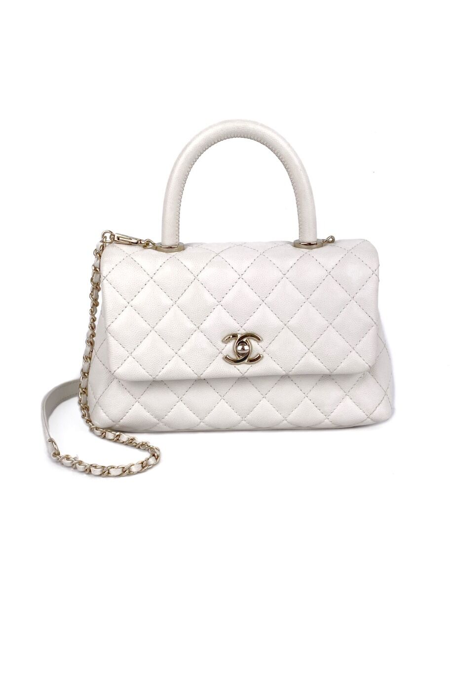 image 1 Сумка Coco Handle белого цвета