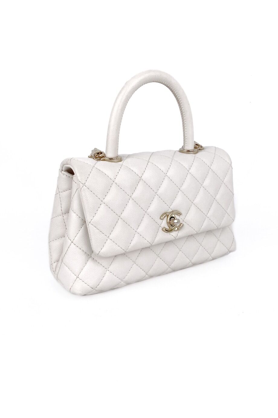 image 2 Сумка Coco Handle белого цвета