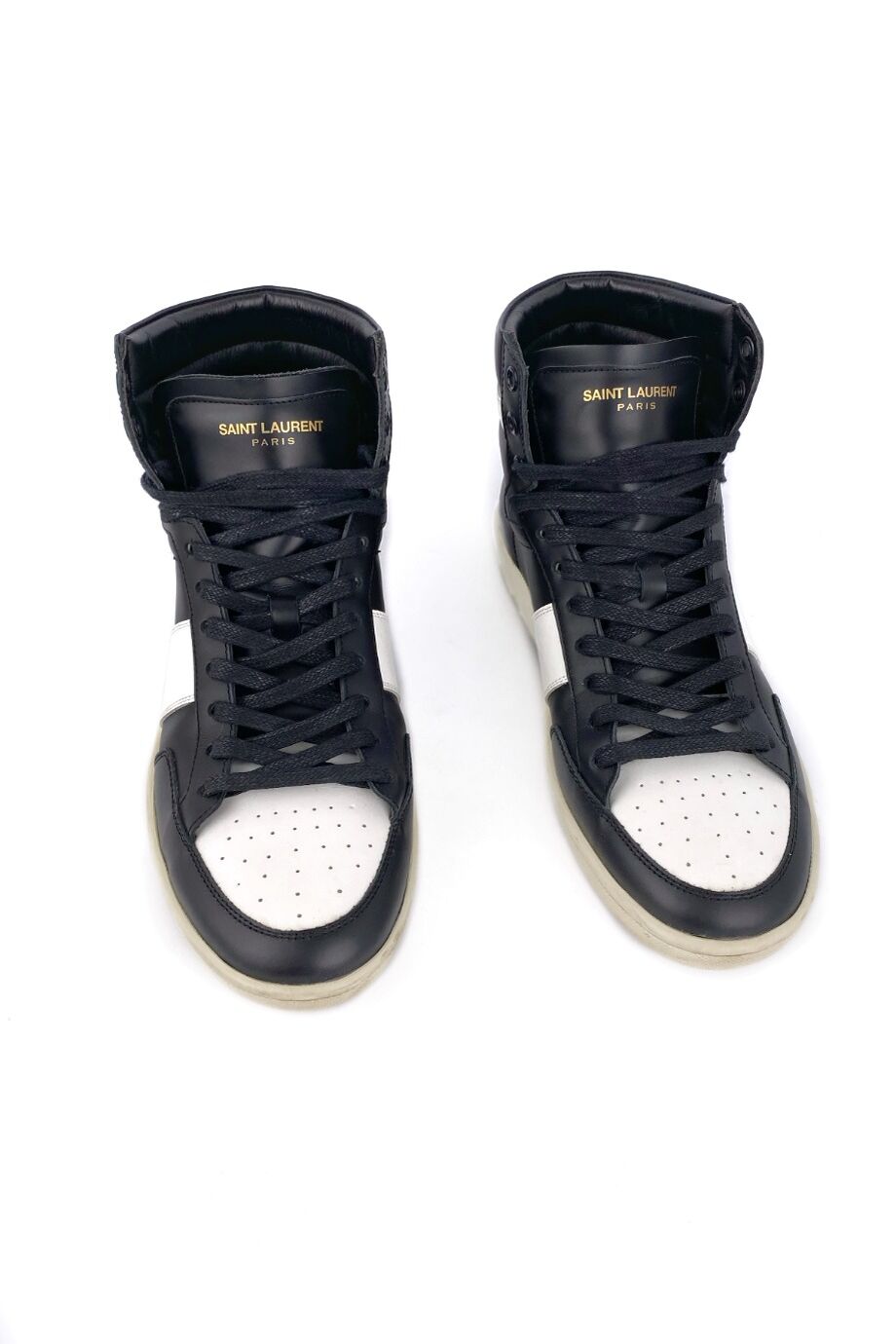 image 2 Высокие кеды черно-белого цвета