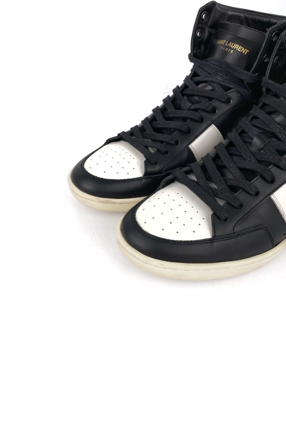 image 3 Высокие кеды черно-белого цвета