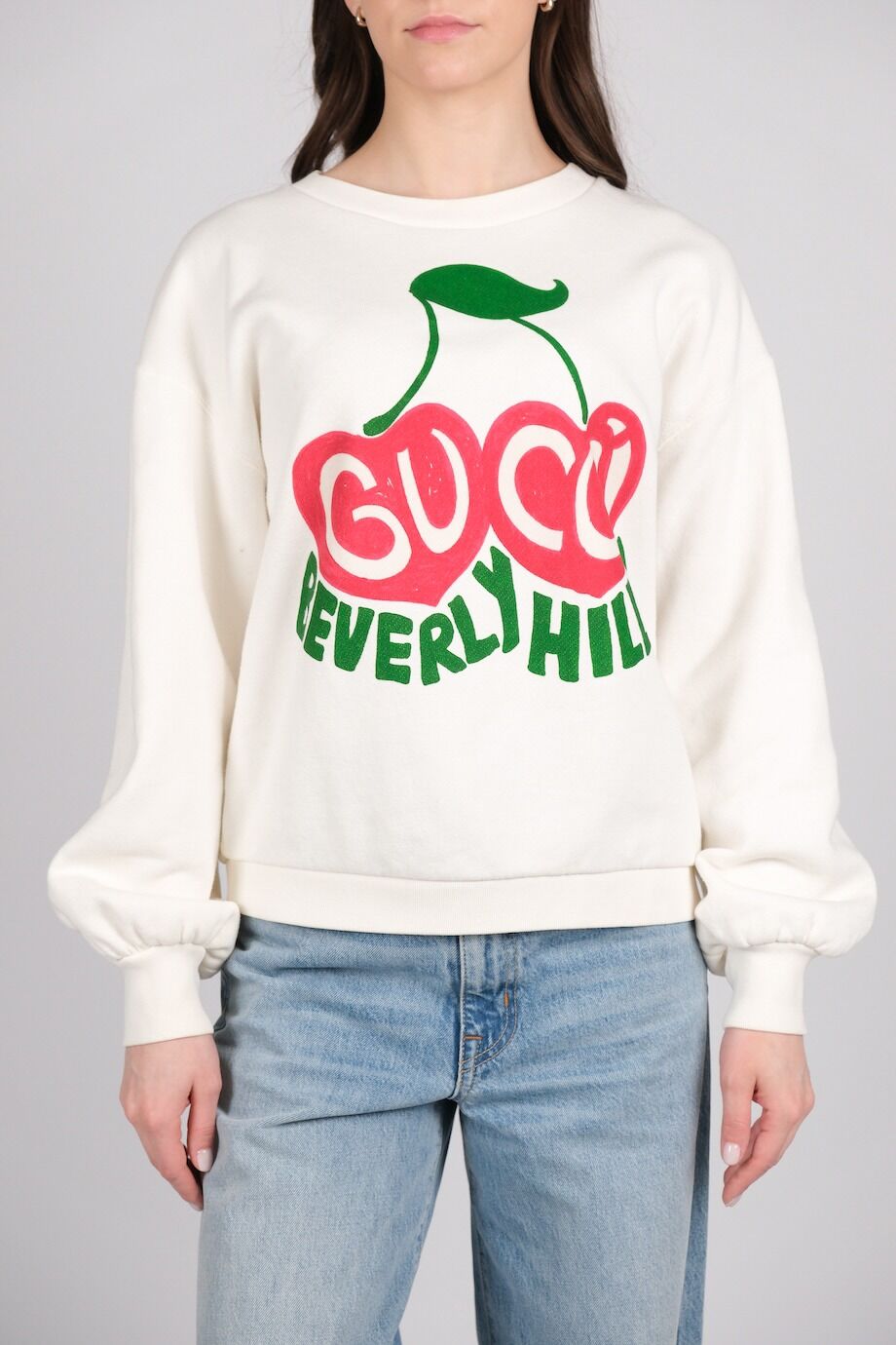 image 1 Свитшот молочного цвета с принтом на груди