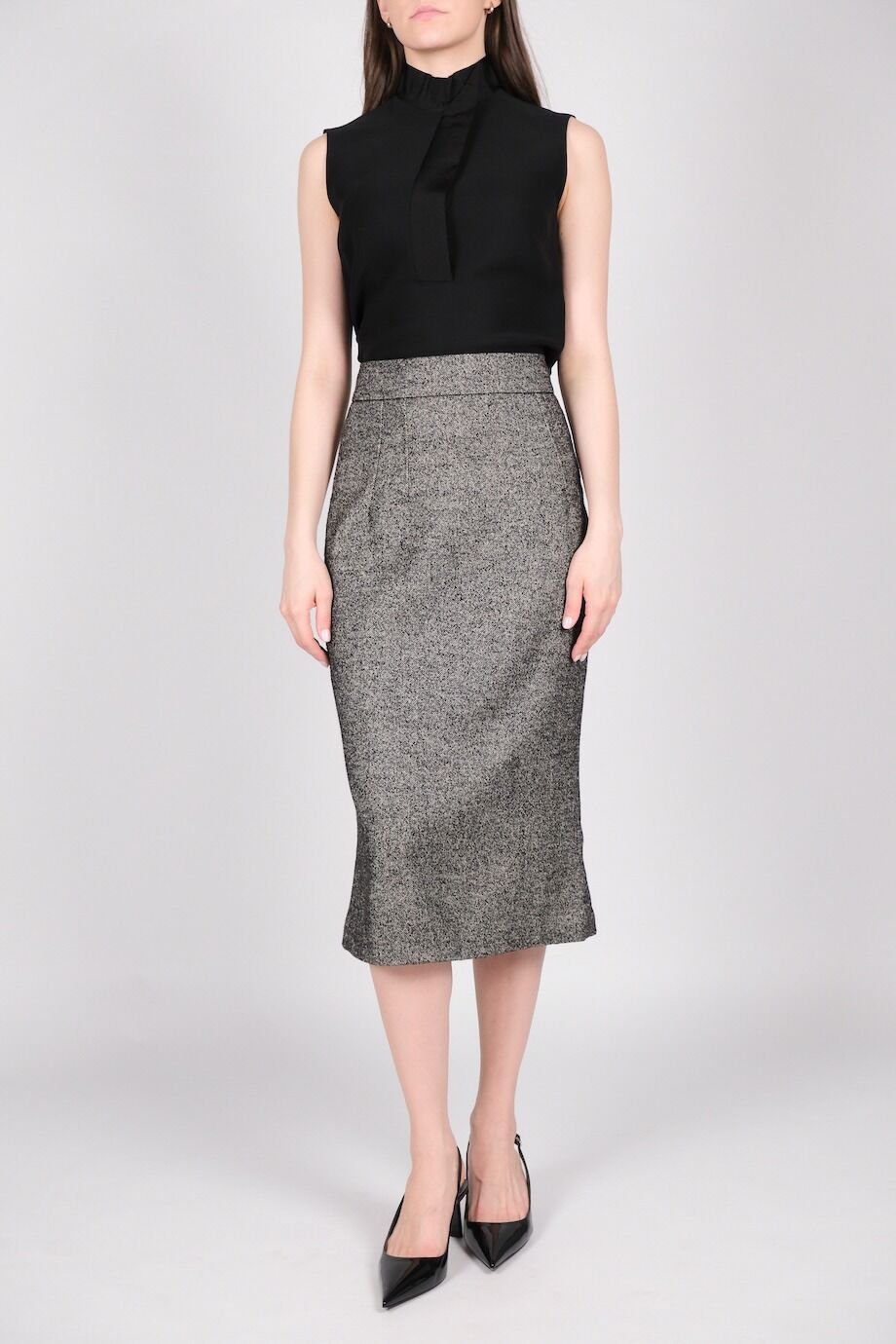 image 1 Юбка миди из фактурной ткани