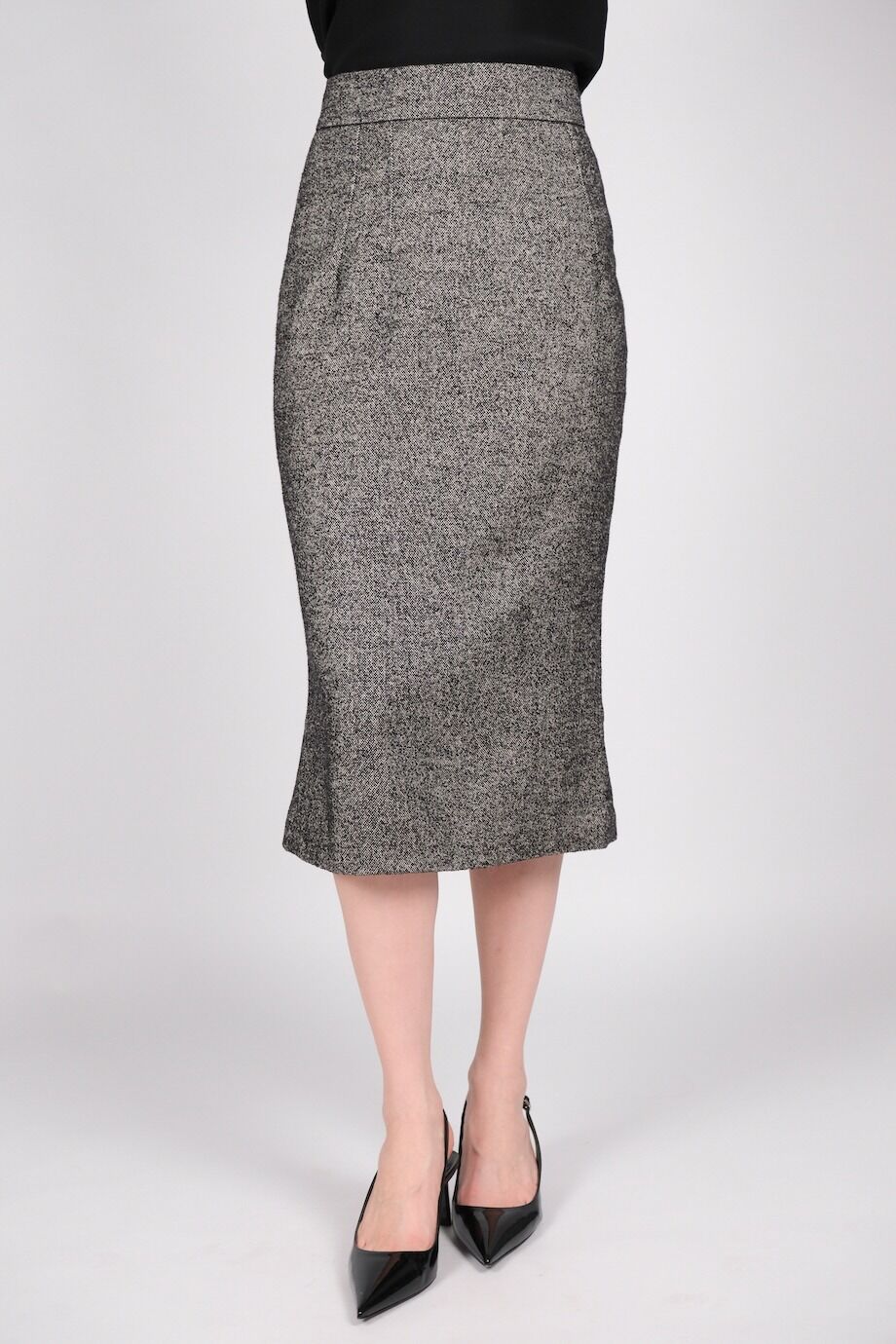 image 2 Юбка миди из фактурной ткани