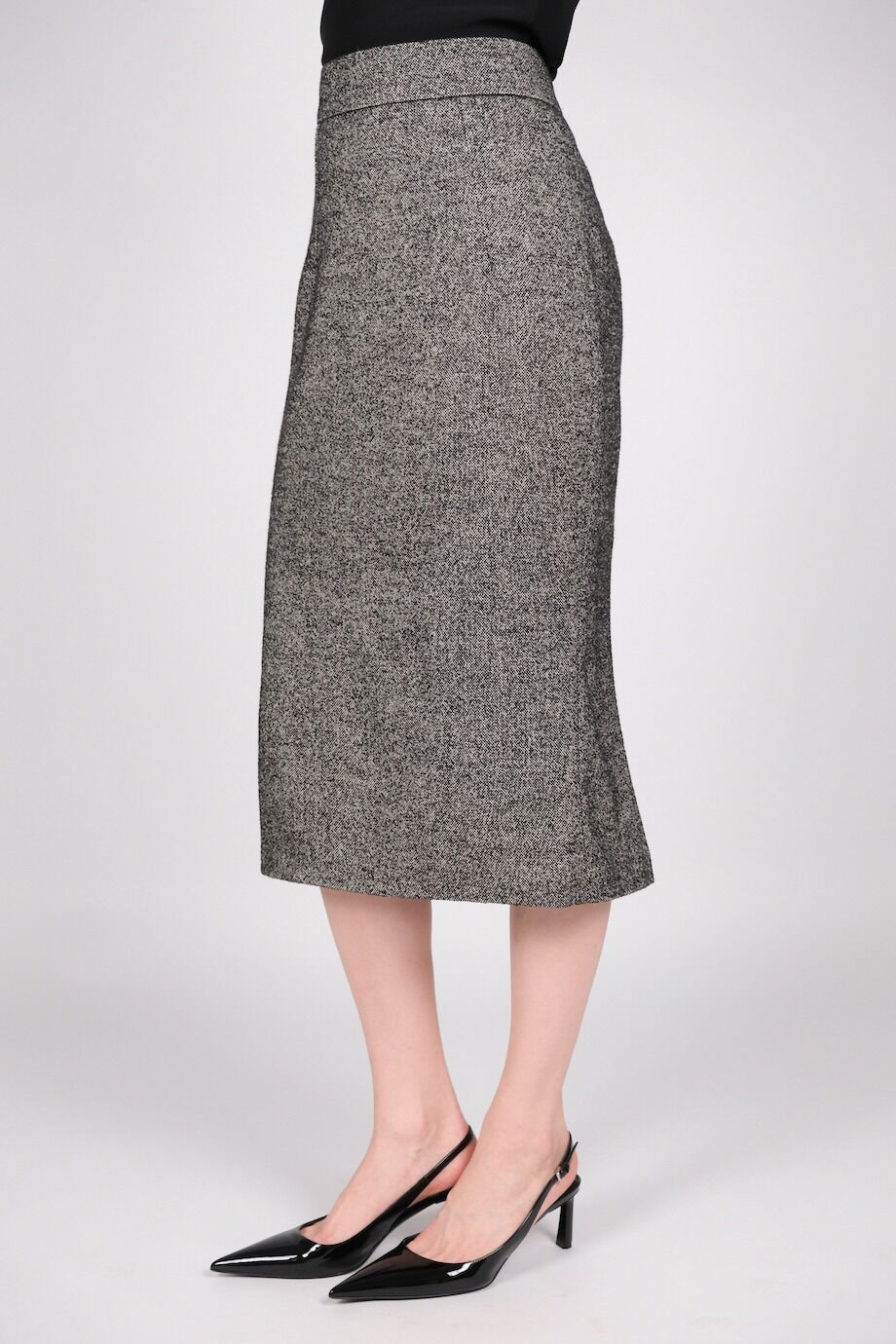image 3 Юбка миди из фактурной ткани