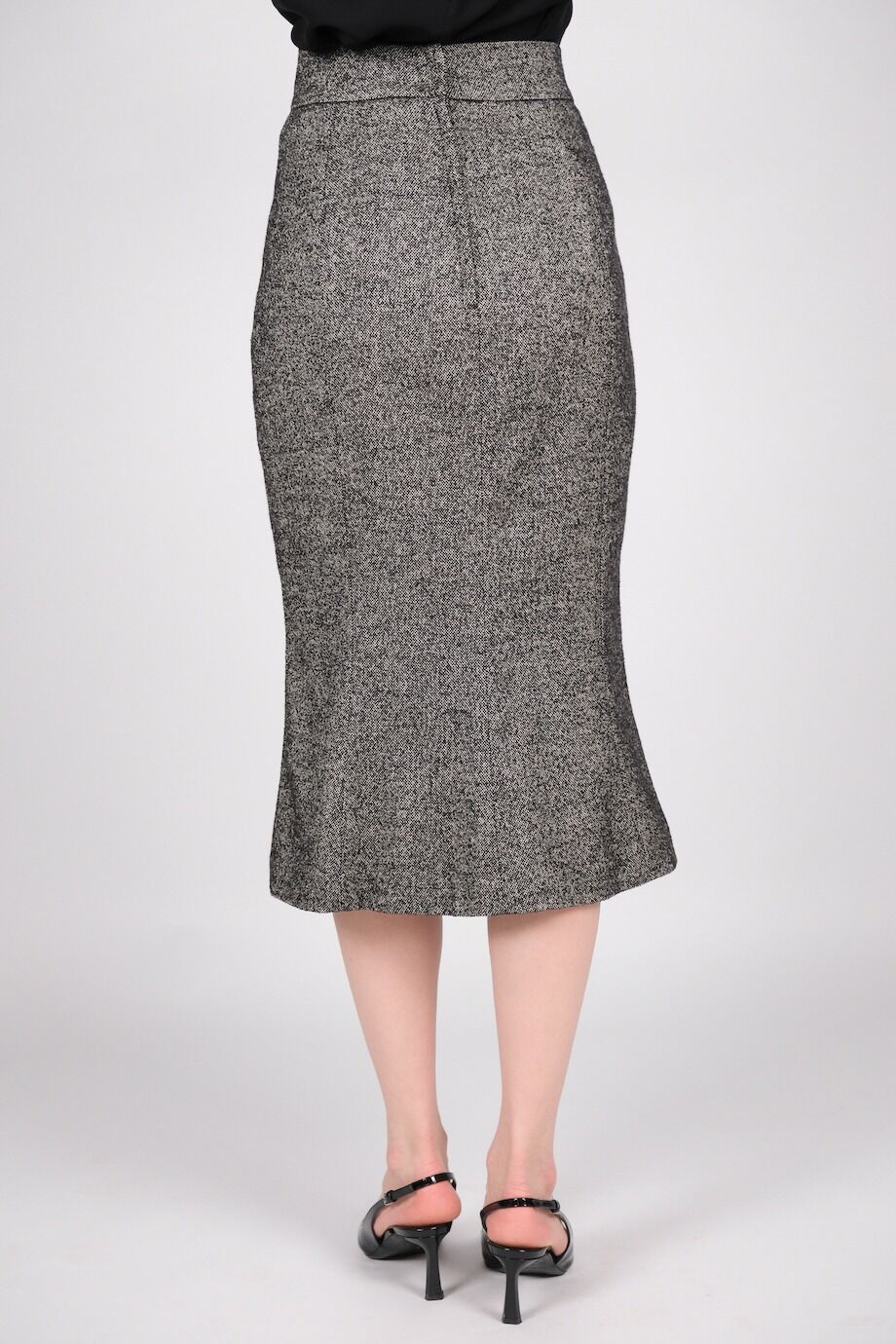 image 4 Юбка миди из фактурной ткани