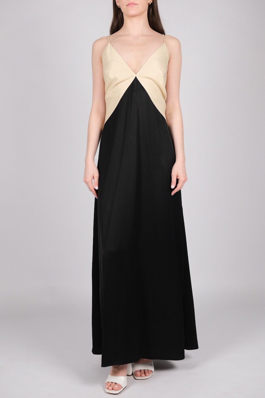 image 1 Платье комбинированное на бретелях