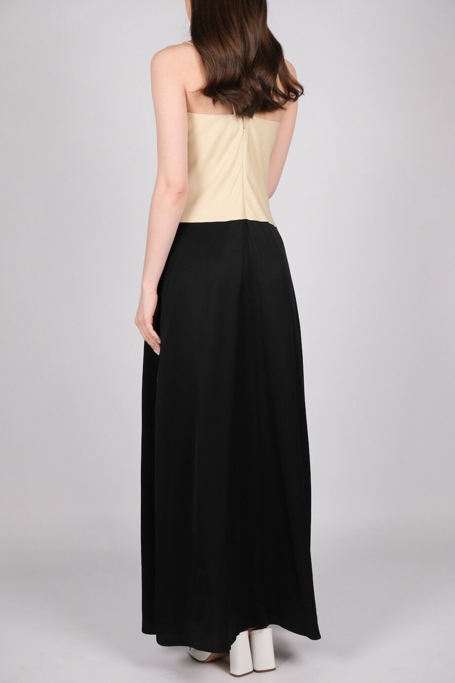 image 3 Платье комбинированное на бретелях