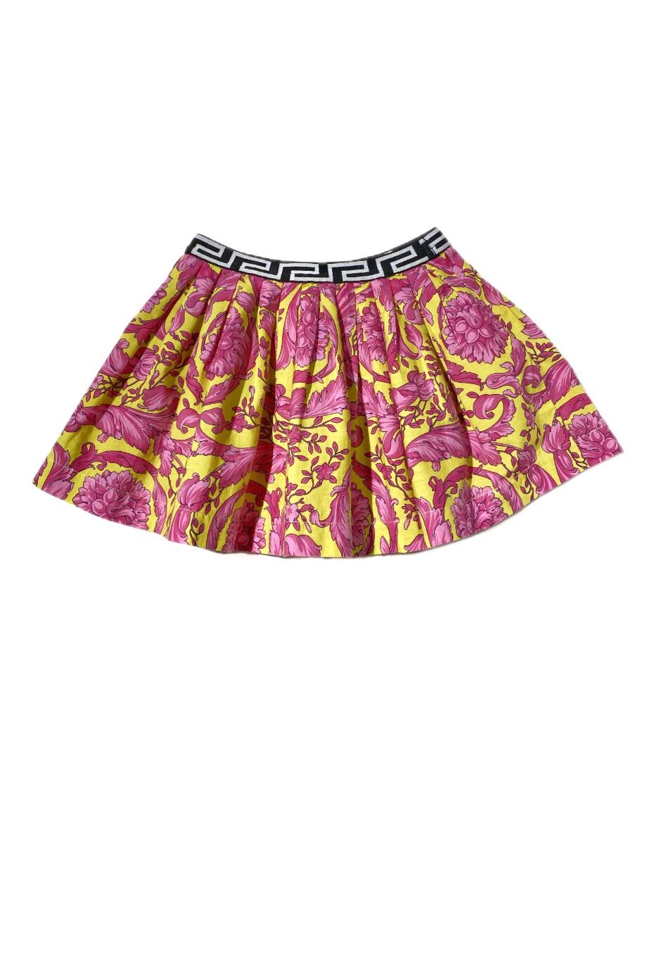 image 1 Детская юбка жёлтого цвета с розовым принтом