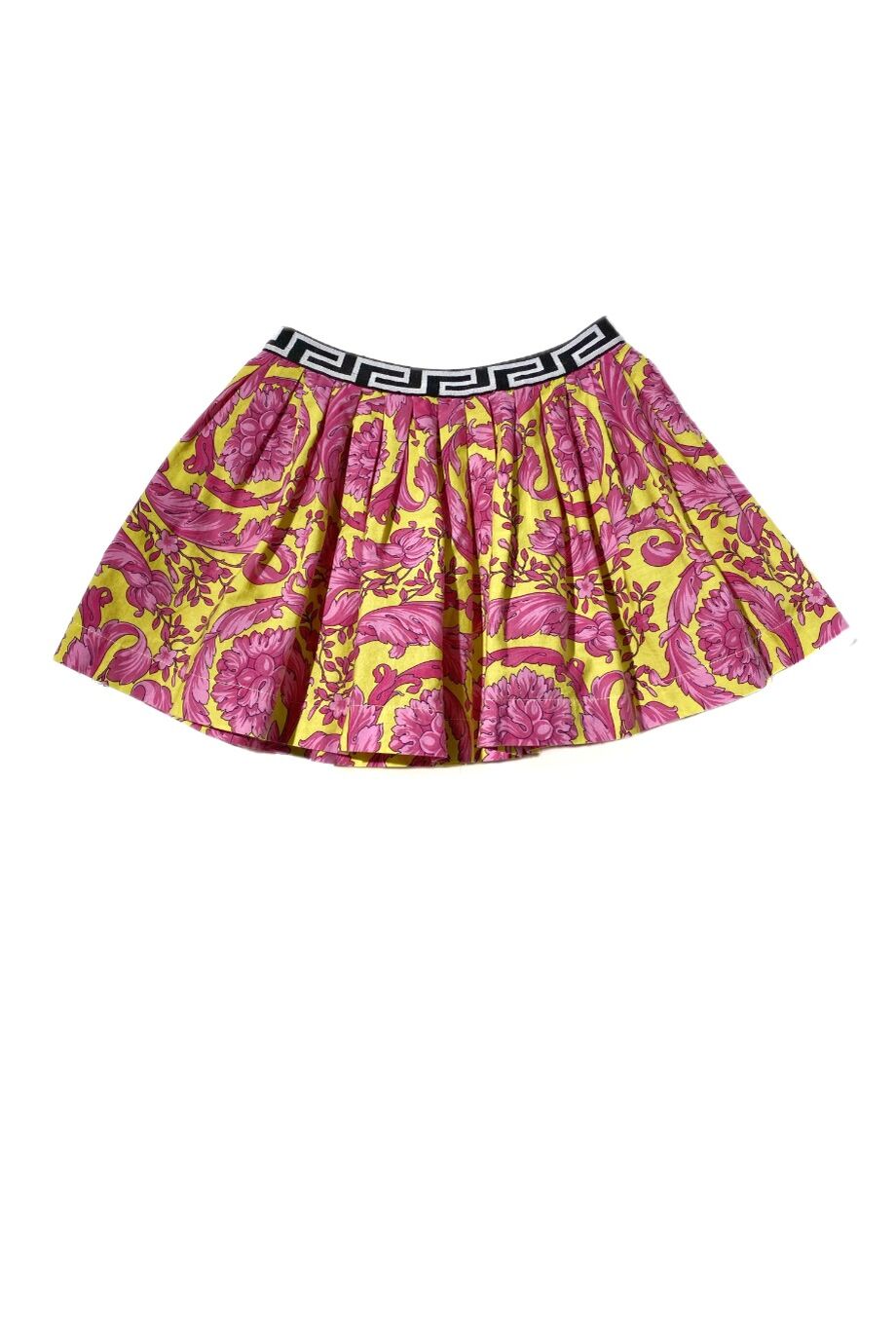 image 2 Детская юбка жёлтого цвета с розовым принтом