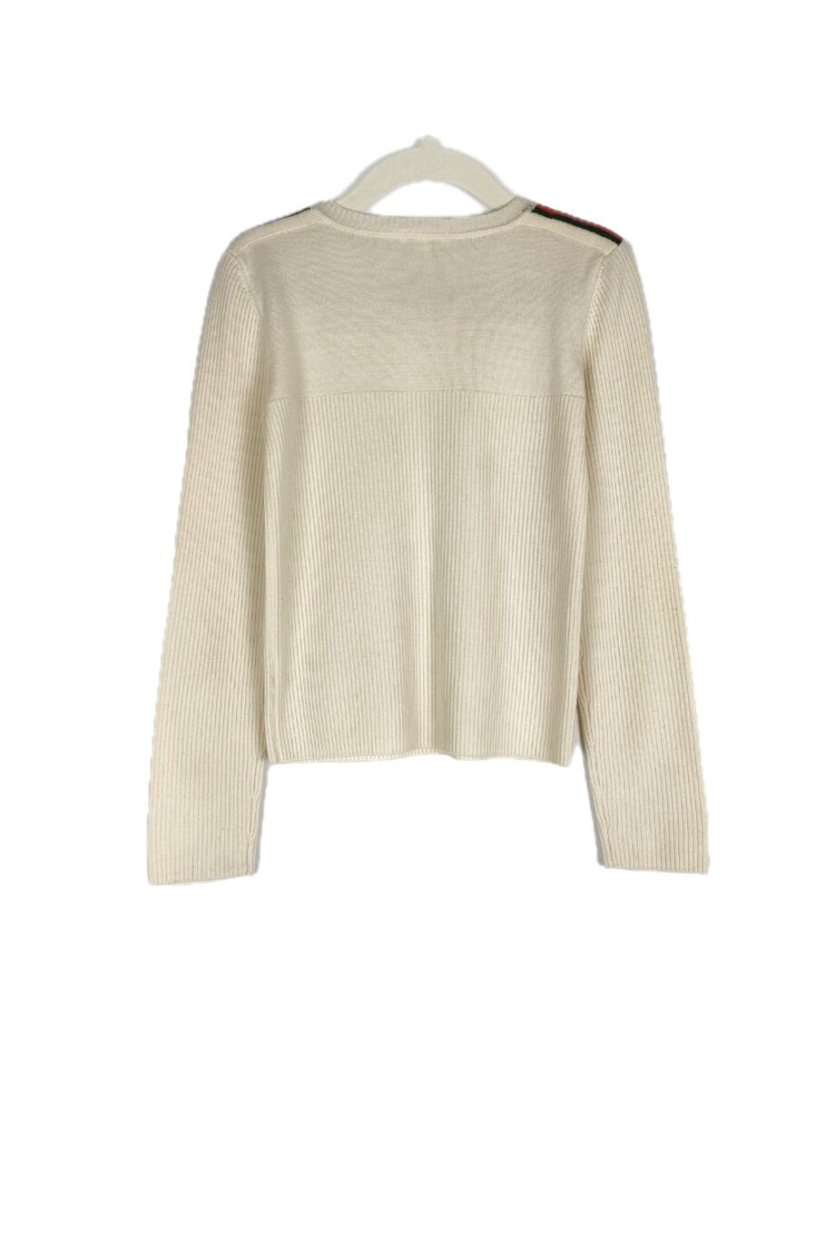 image 2 Детский джемпер молочного цвета в лапшу