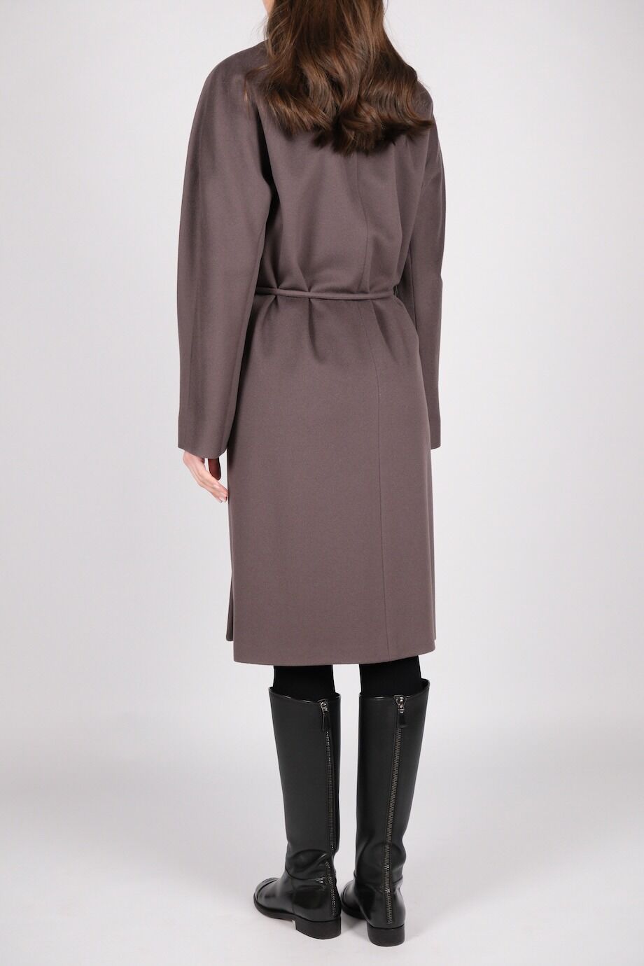 image 3 Пальто цвета мокко с поясом
