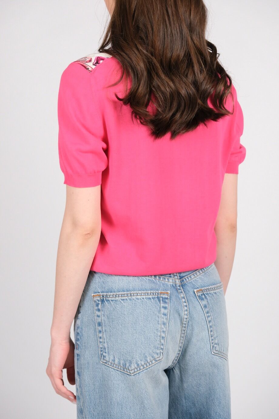 image 3 Трикотажный топ розового цвета с принтом