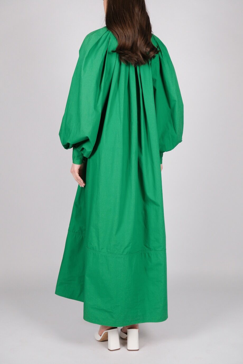 image 3 Платье ярко-зелёного цвета с драпировкой