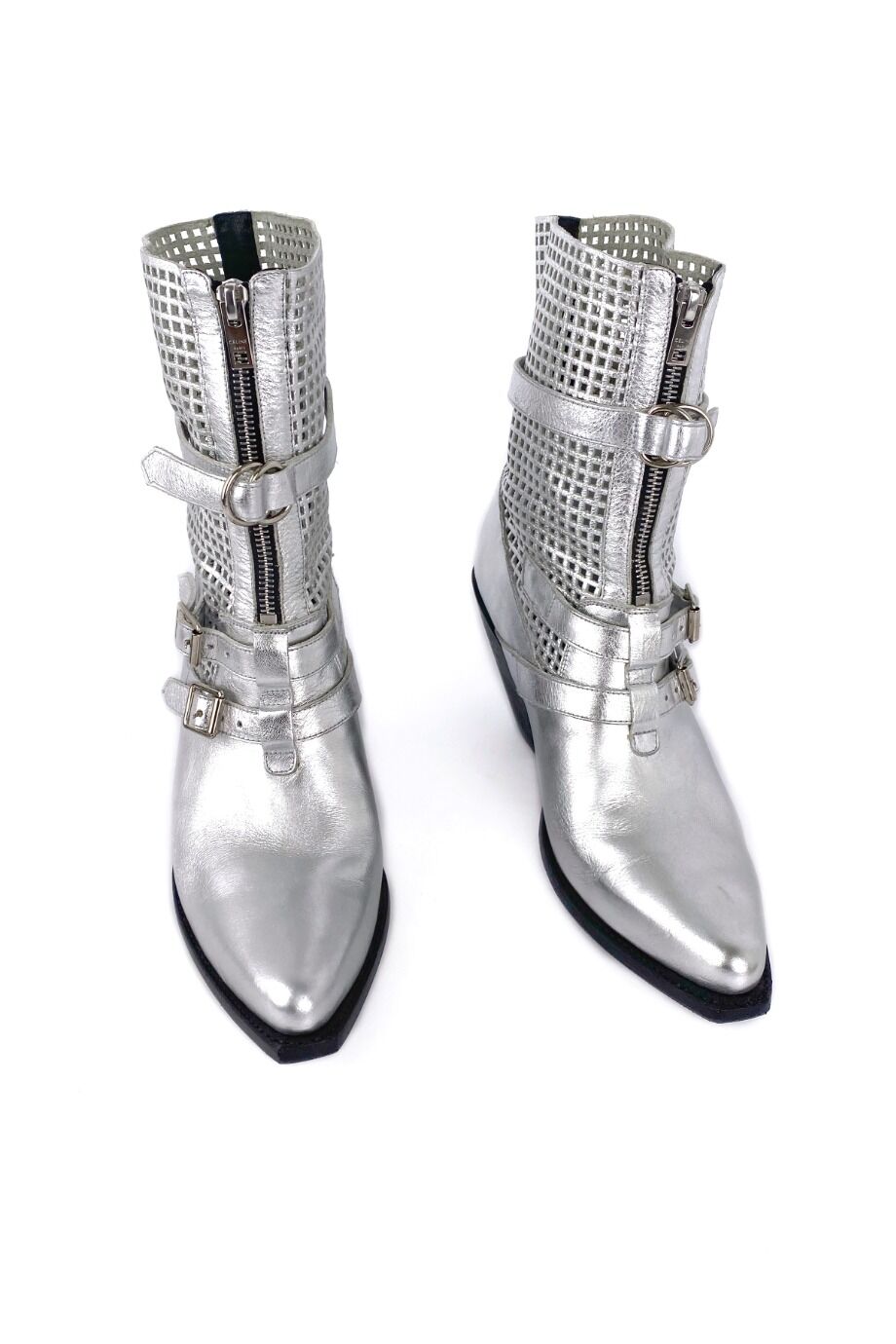 image 2 Казаки серебряного цвета с перфорацией