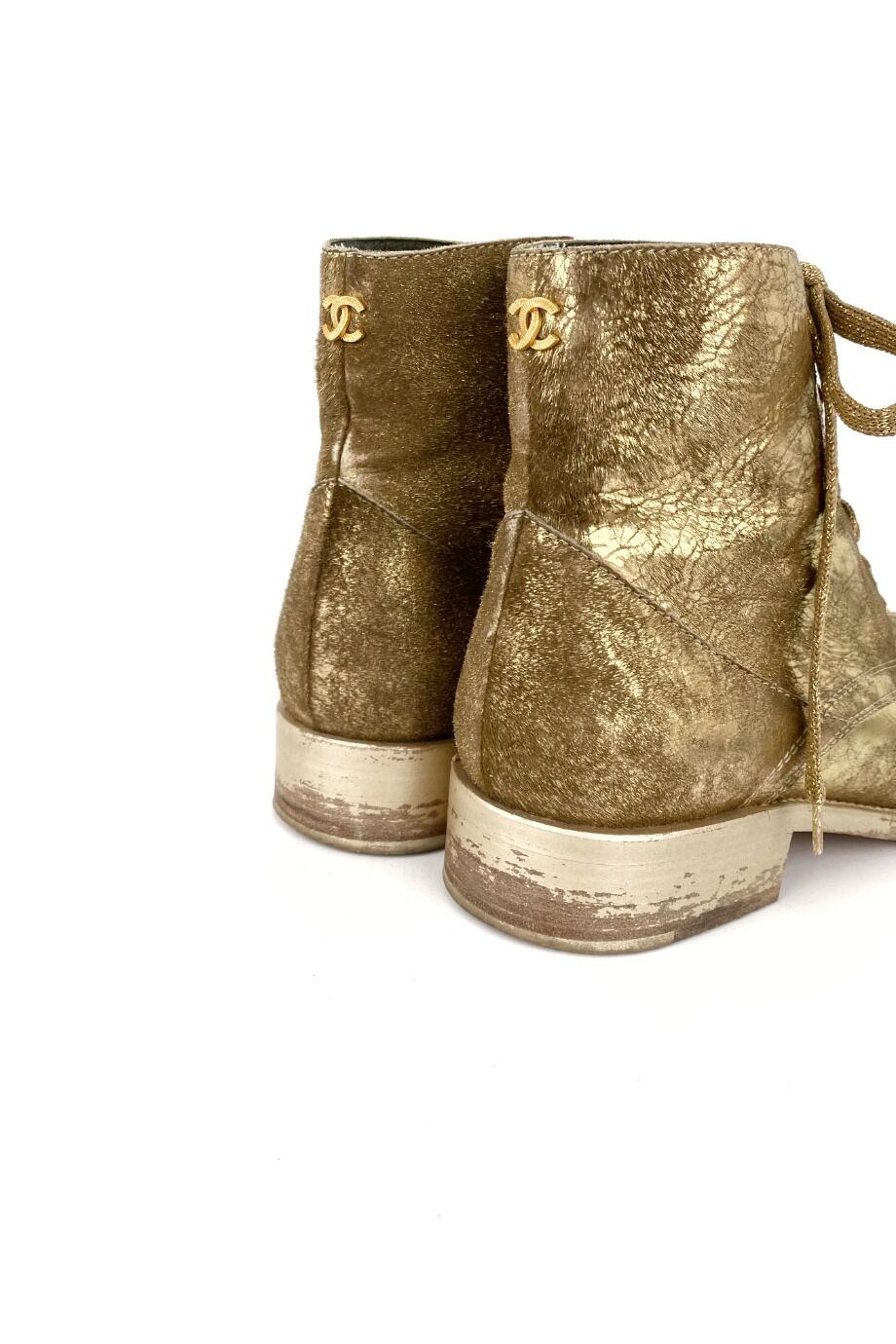 image 4 Ботинки золотого цвета