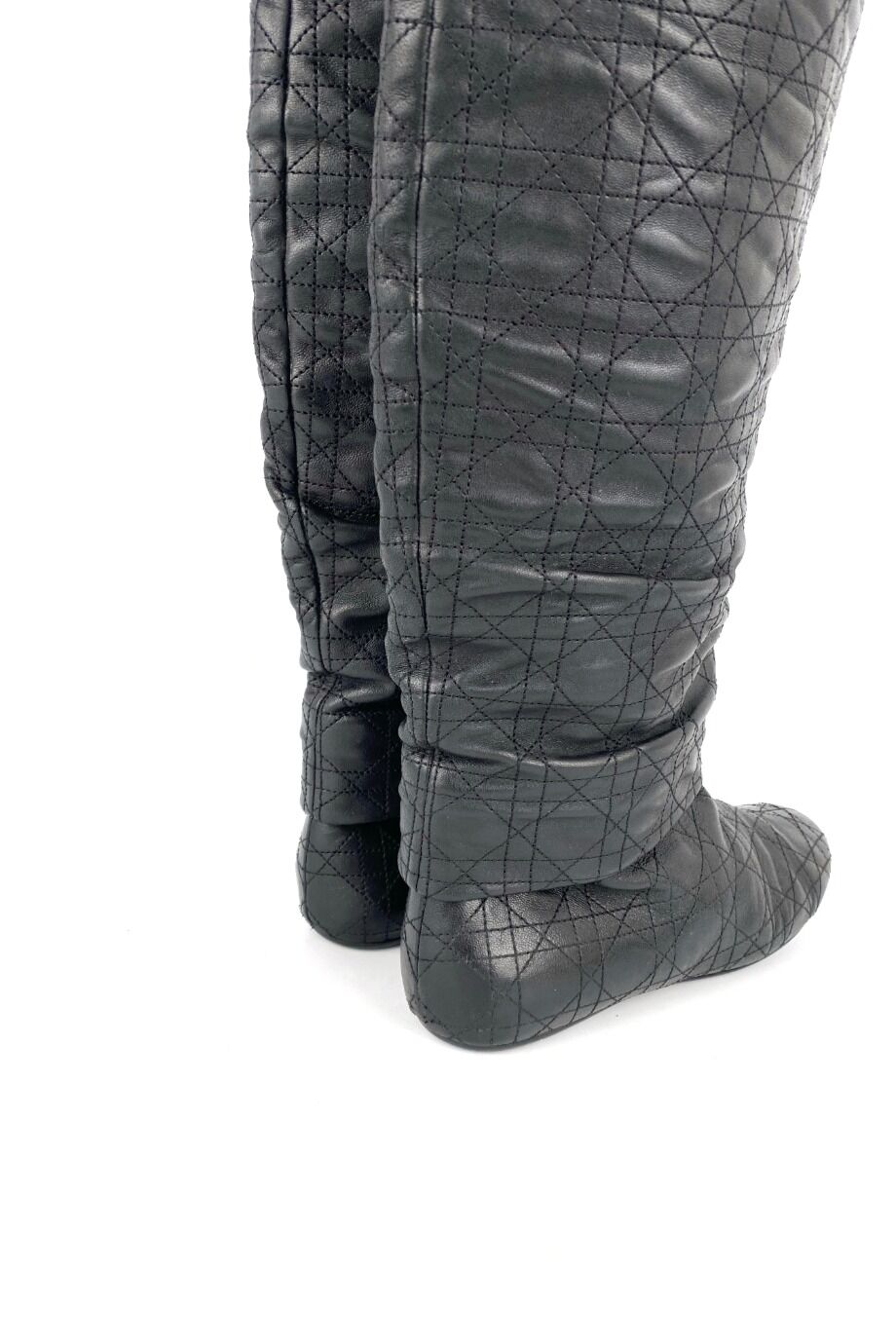 image 4 Сапоги черного цвета с прострочкой