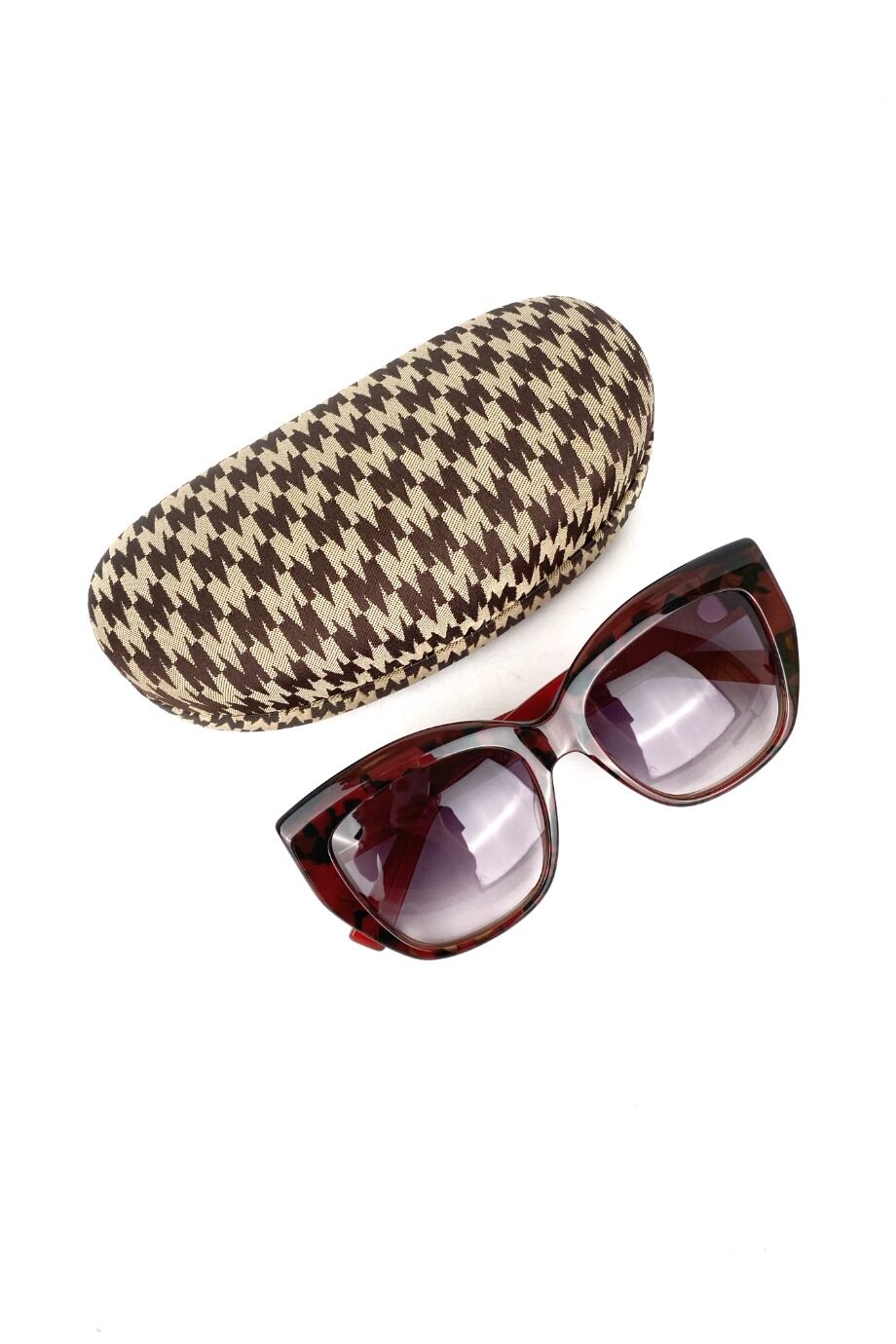 image 4 Очки в бордовой пластиковой оправе