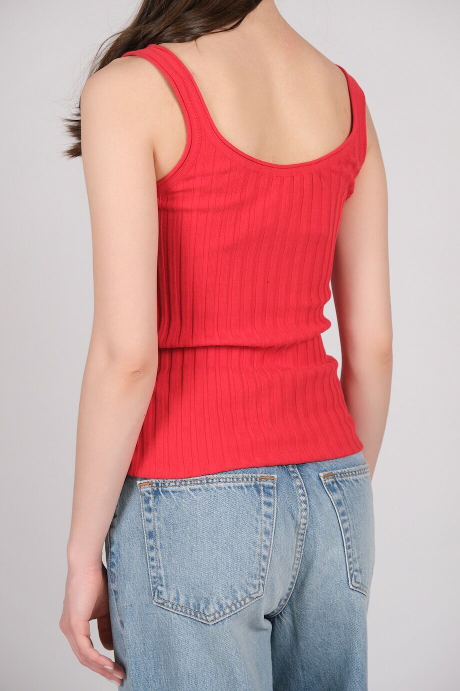 image 3 Топ трикотажный красного цвета