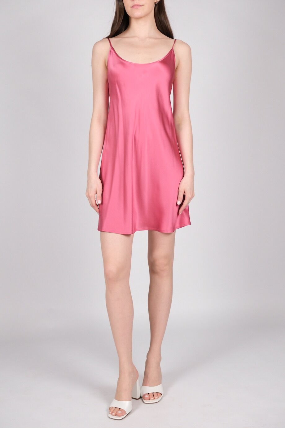 image 1 Шелковое платье розового цвета в бельевом стиле