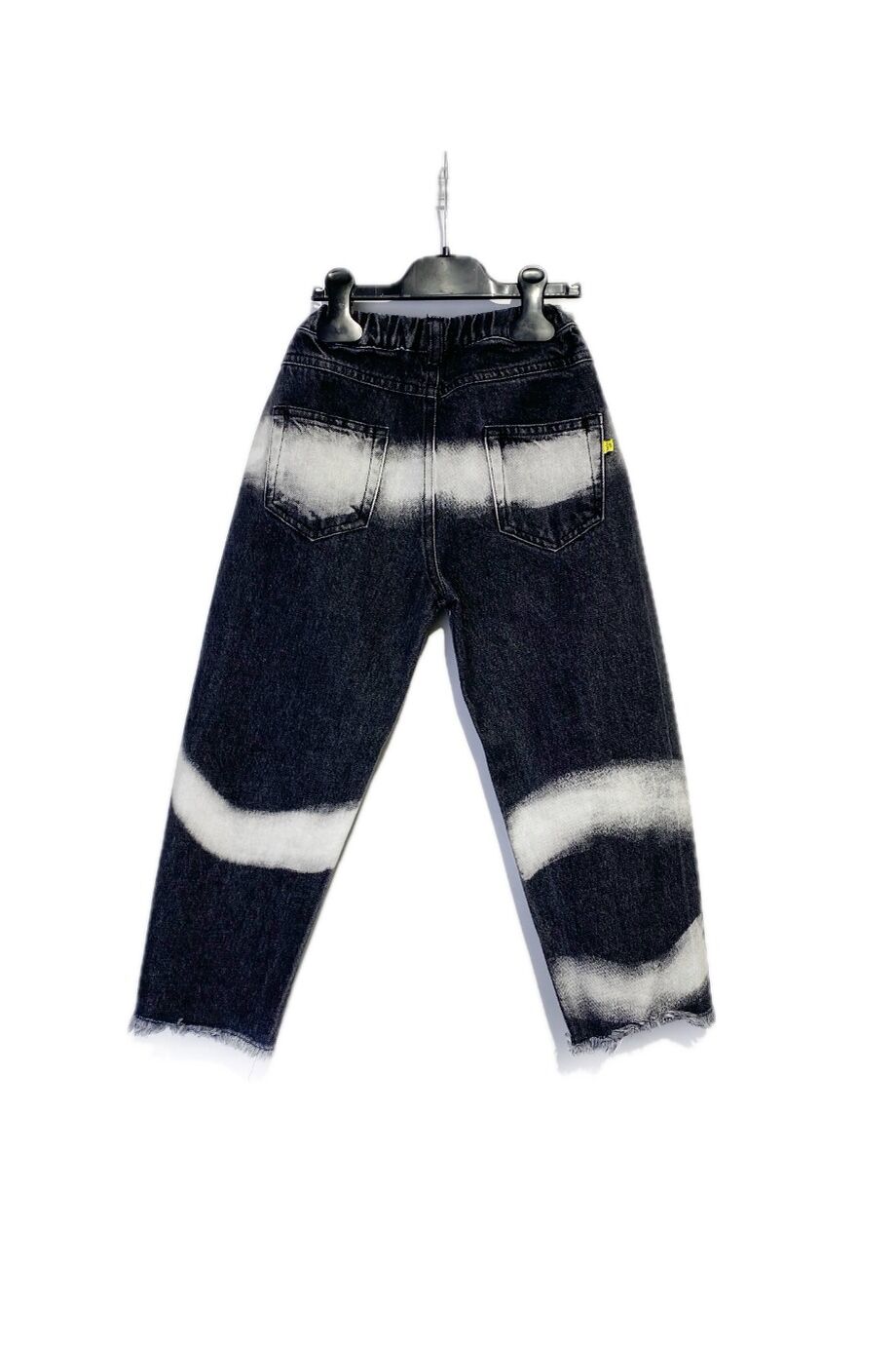 image 2 Детские джинсы серого цвета с белыми полосами