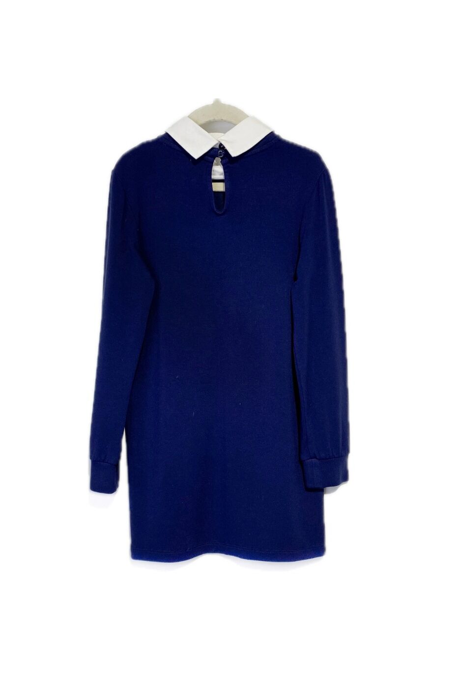 image 2 Детское платье темно-синего цвета с белым воротником