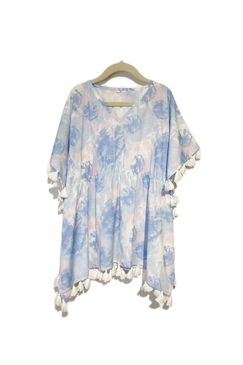 image 1 Детское платье-туника с белыми кисточками