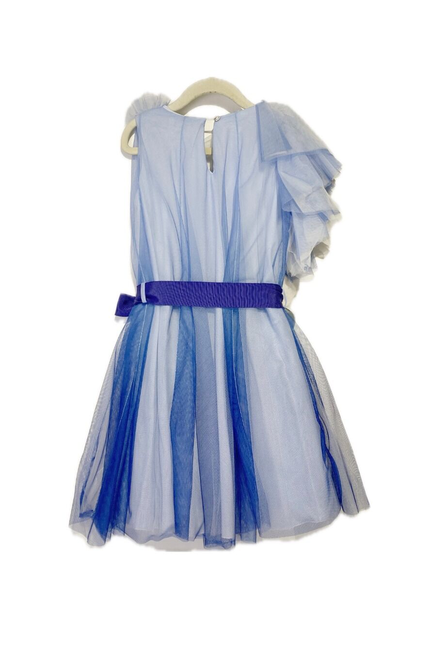 image 2 Детское платье из фатина сине-голубого цвета