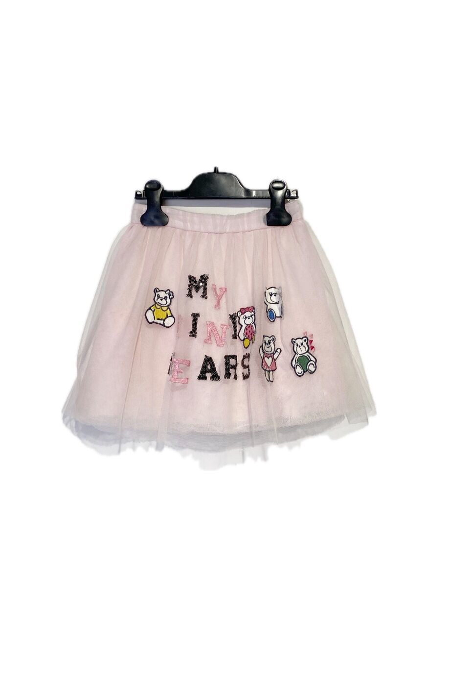 image 1 Детская юбка розового цвета из фатина с аппликациями