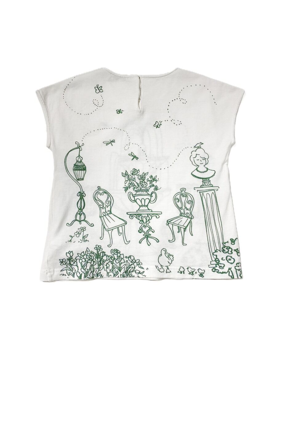 image 2 Детская футболка белого цвета с принтом фонтан