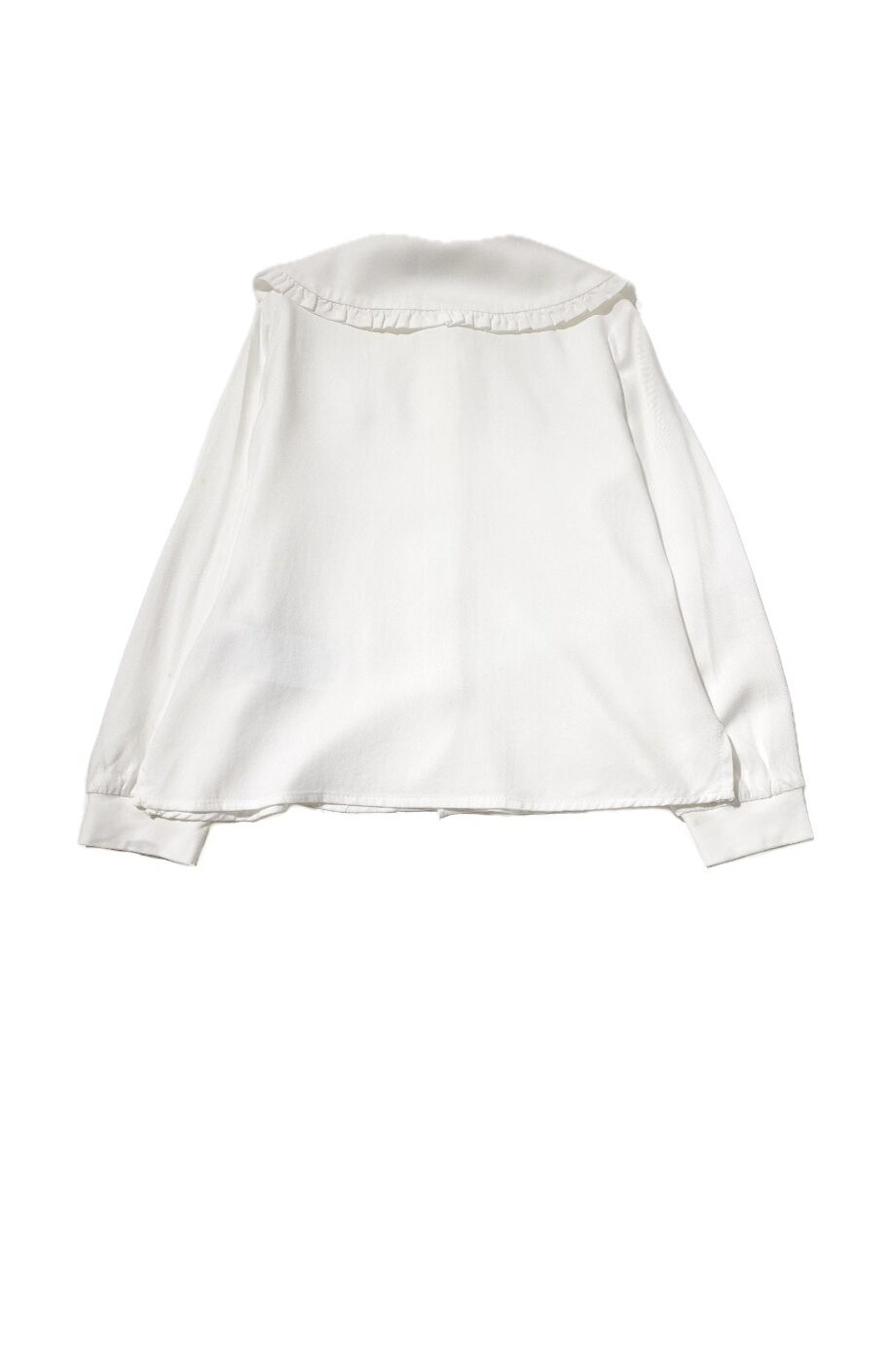 image 2 Детская рубашка белого цвета с вышивкой на воротнике