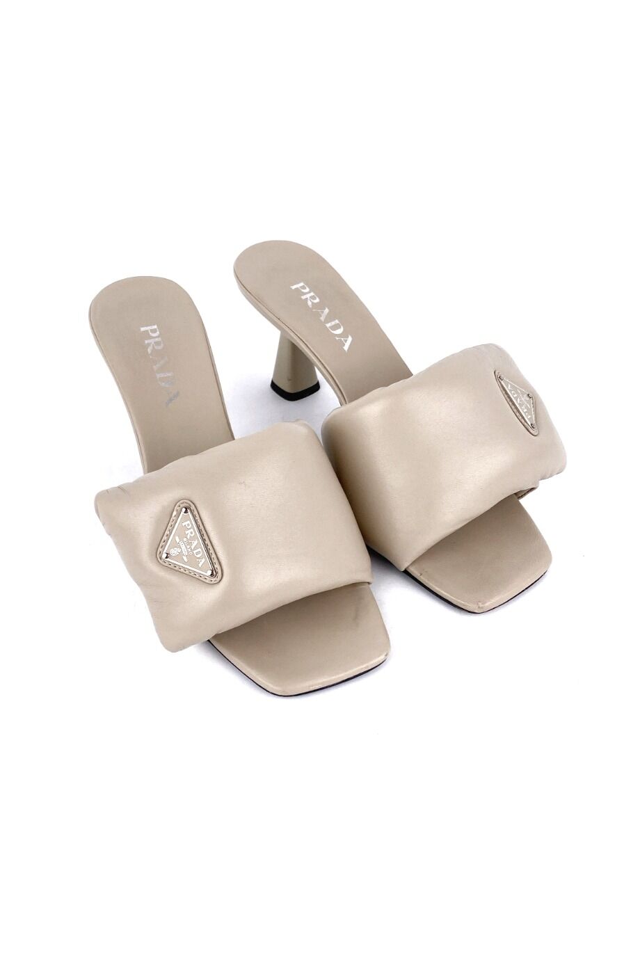 image 1 Мюли бежевого цвета