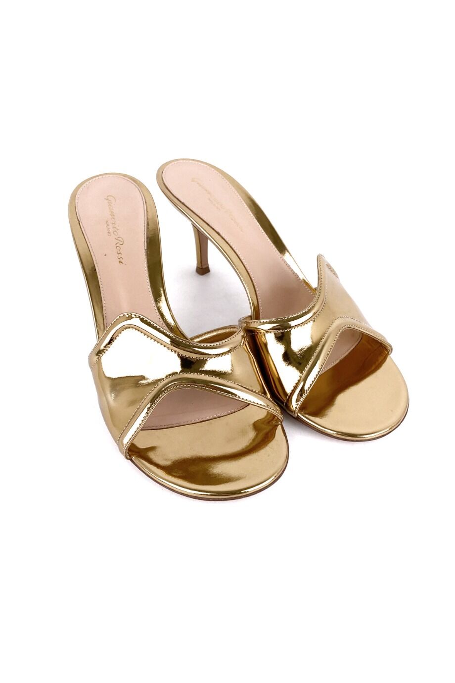 image 1 Мюли лакированные золотого цвета