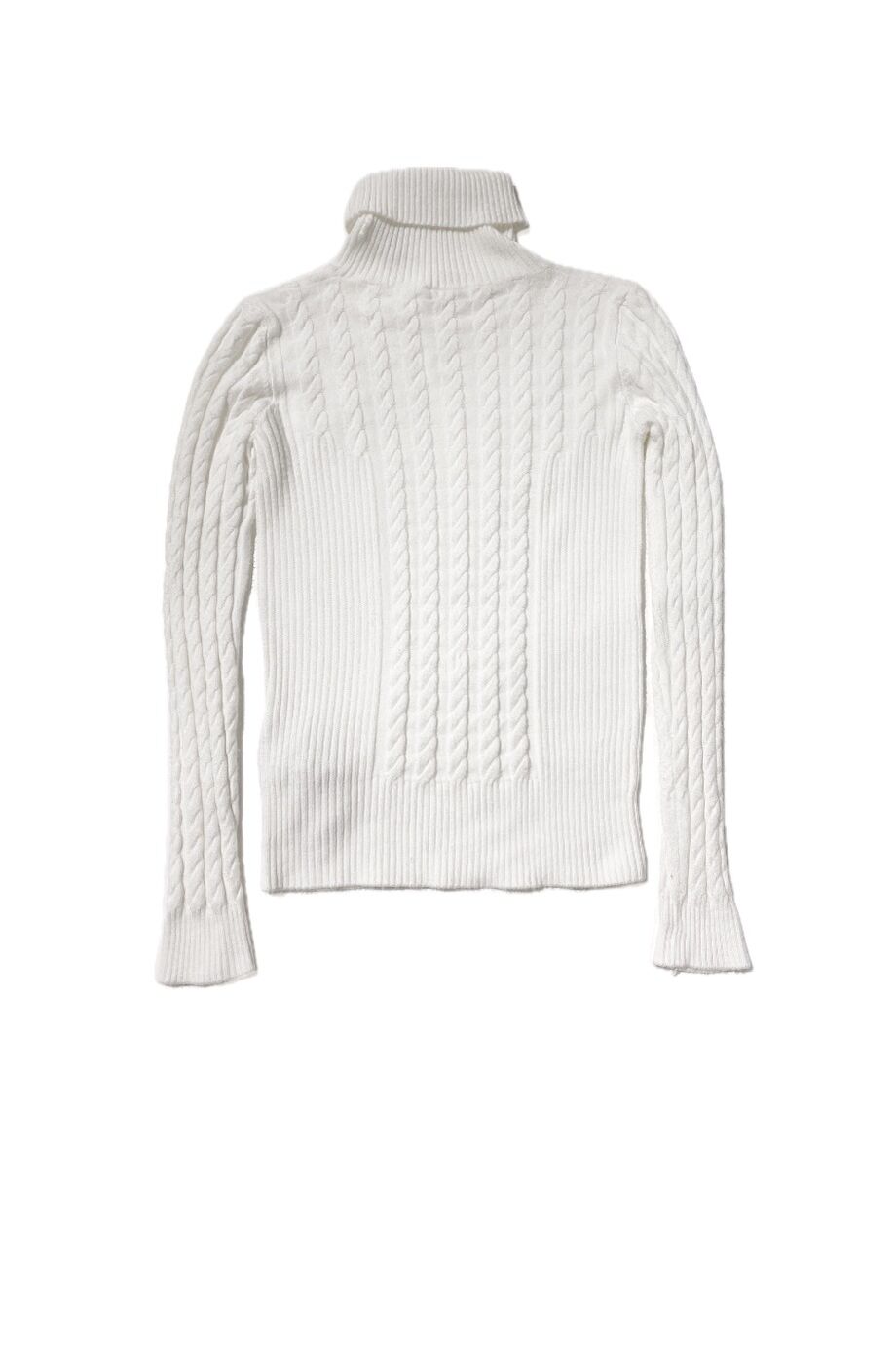 image 2 Детский свитер белого цвета в косичку