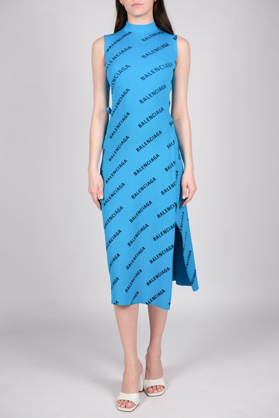 image 1 Платье синего цвета с лого