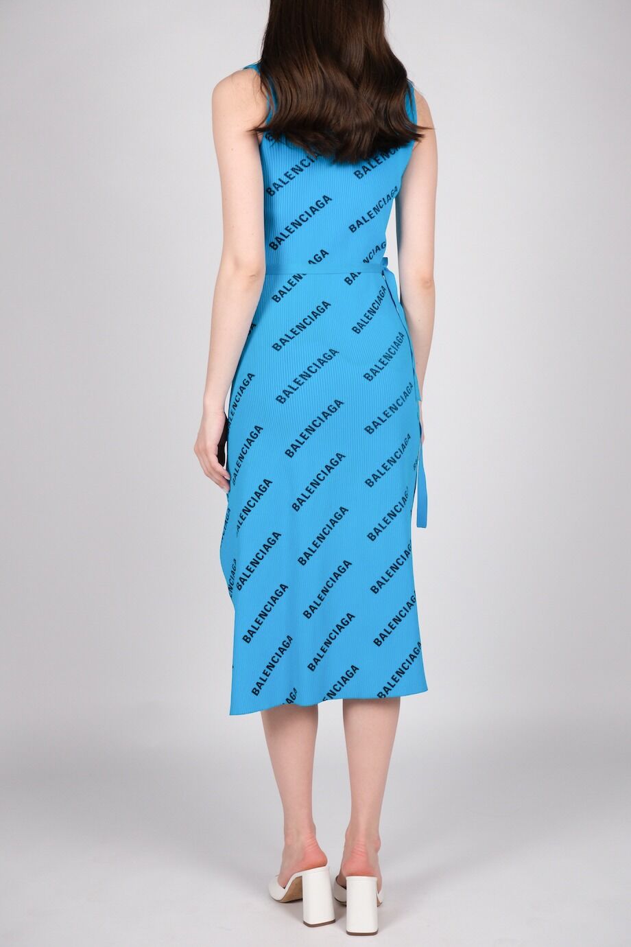 image 3 Платье синего цвета с лого