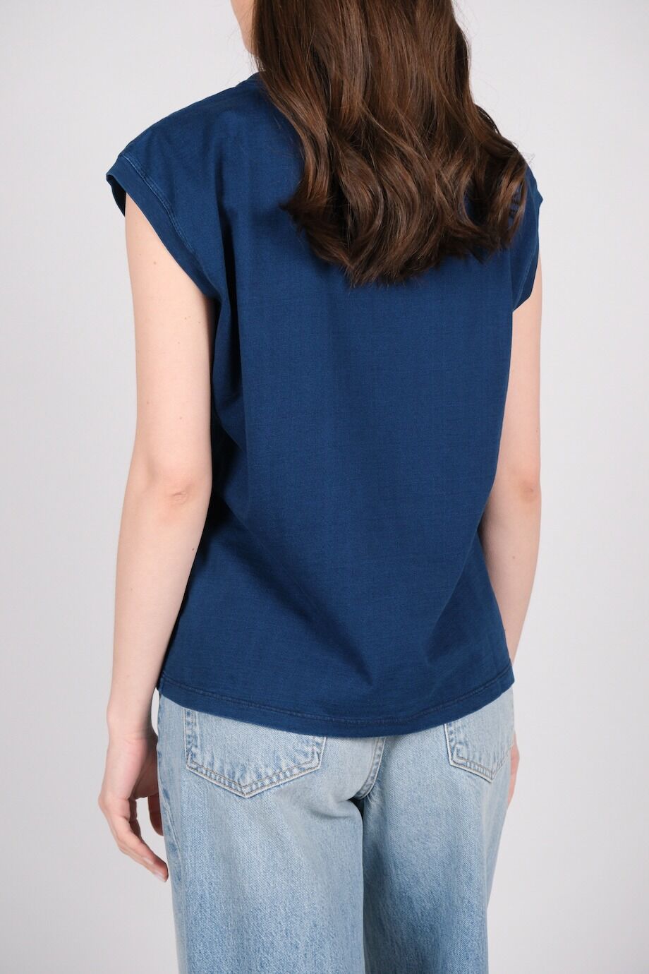 image 3 Футболка синего цвета с нашивкой-лого