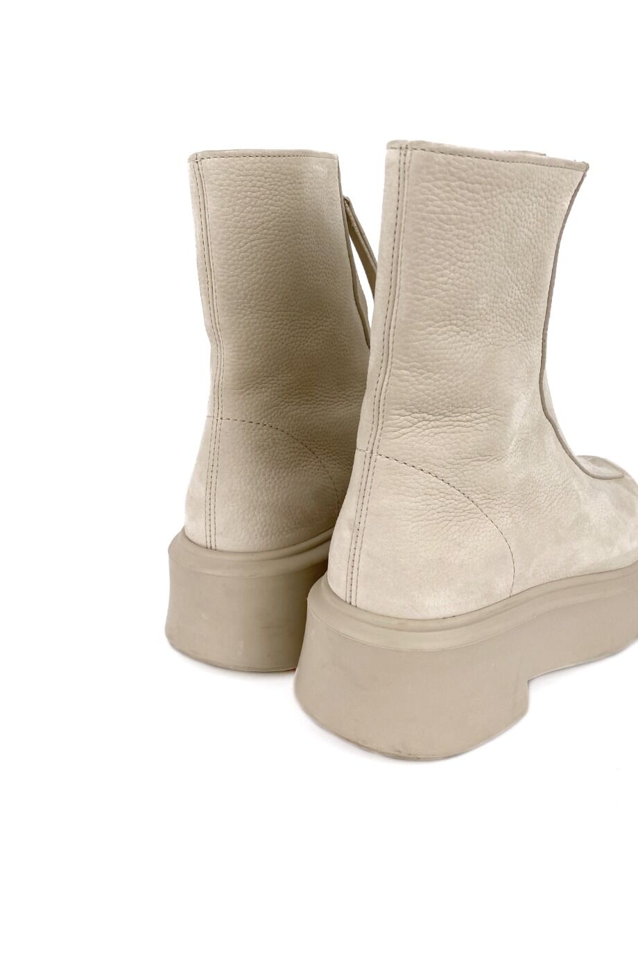 image 4 Ботинки на молнии молочного цвета