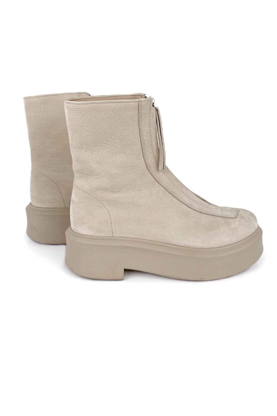 image 5 Ботинки на молнии молочного цвета