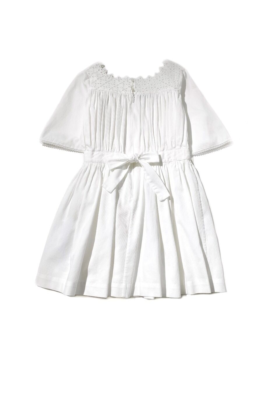 image 2 Детское платье белого цвета со стрекозой