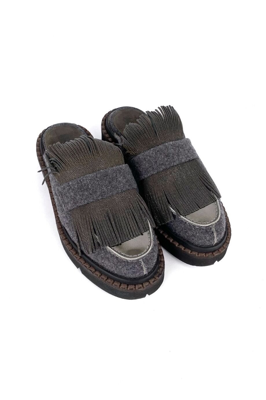 image 1 Мюли из войлока серого цвета