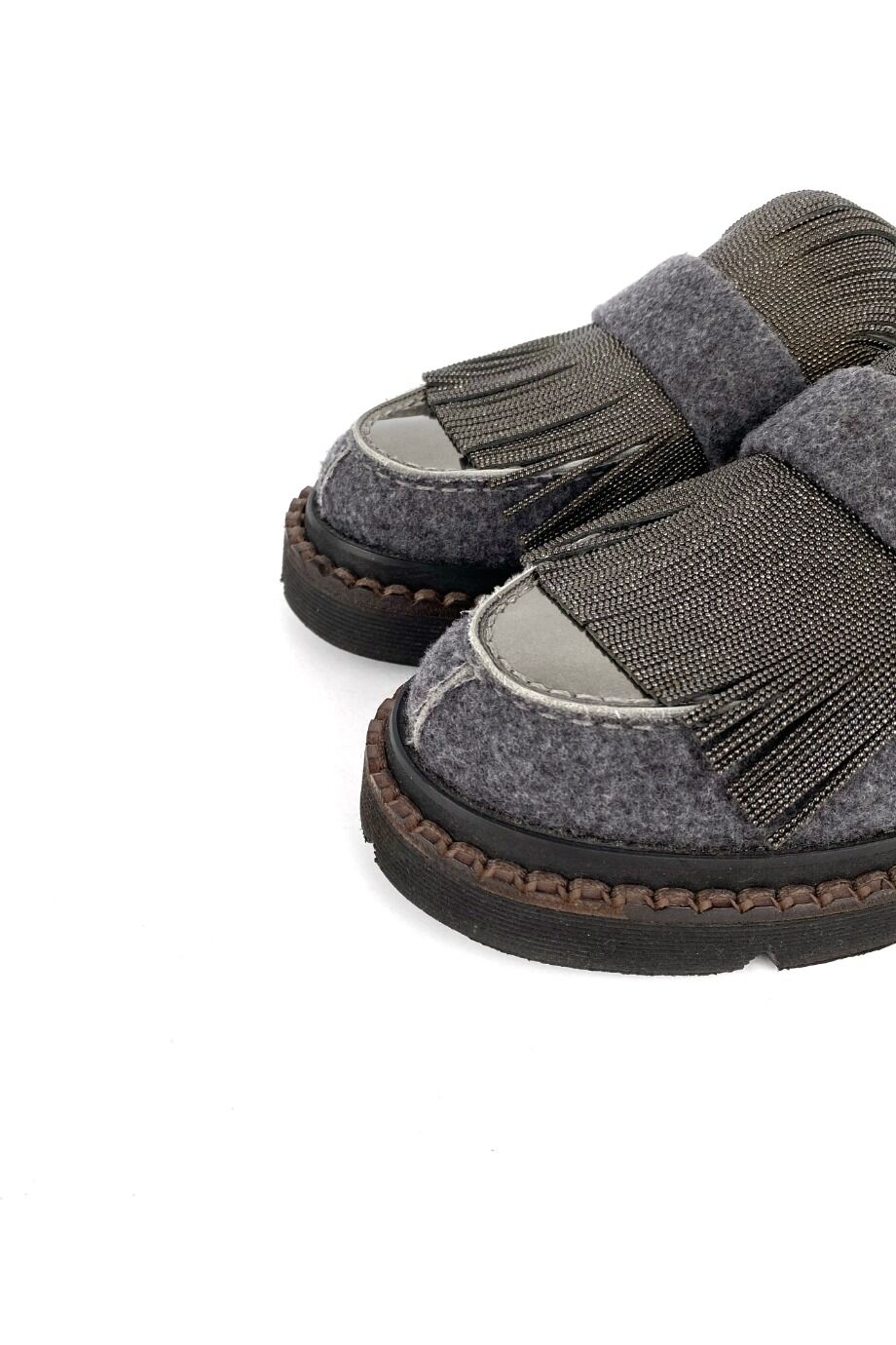 image 3 Мюли из войлока серого цвета