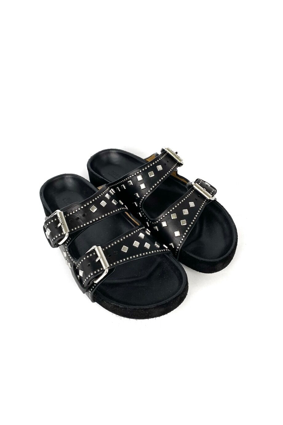 image 1 Шлепанцы черного цвета с металлическим декором