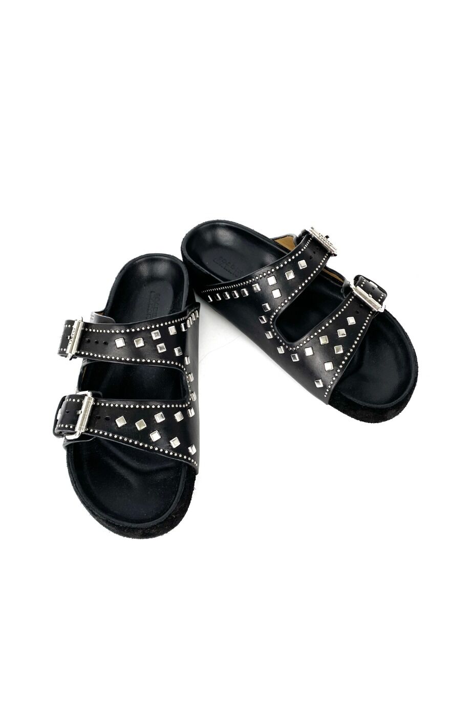 image 2 Шлепанцы черного цвета с металлическим декором