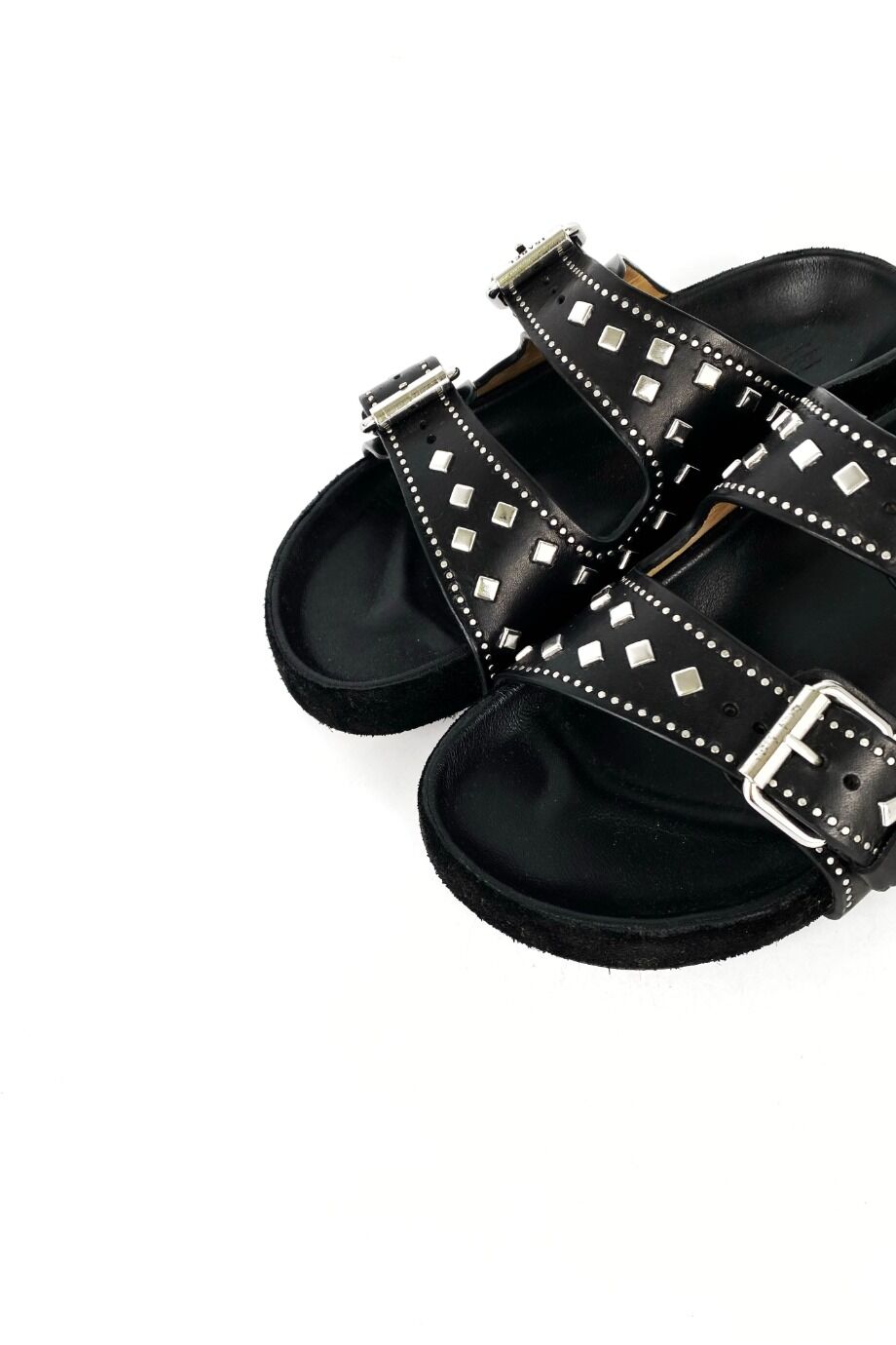 image 3 Шлепанцы черного цвета с металлическим декором