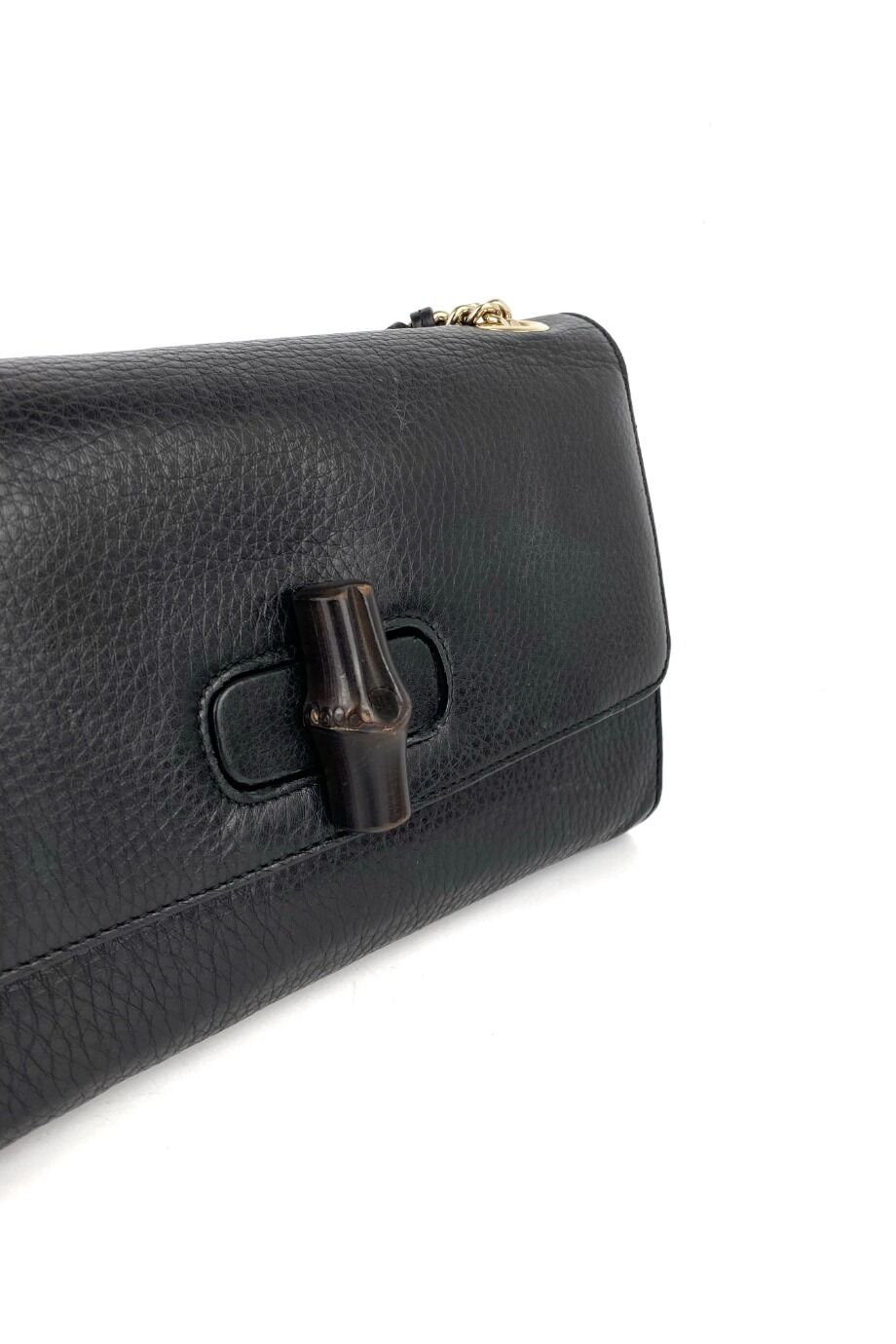 image 3 Сумка Miss Bamboo черного цвета на цепочке