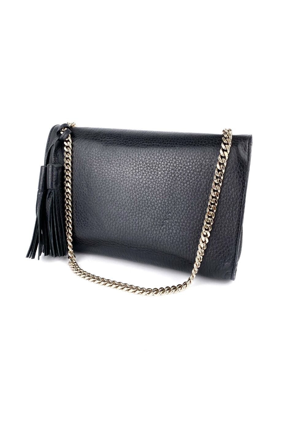 image 4 Сумка Miss Bamboo черного цвета на цепочке