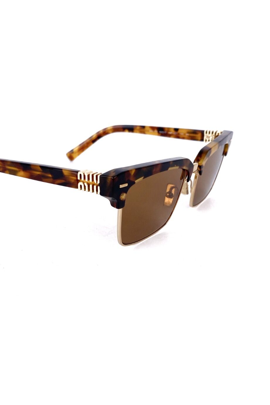 image 2 Очки прямоугольной формы в черепаховой оправе с лого на дужках